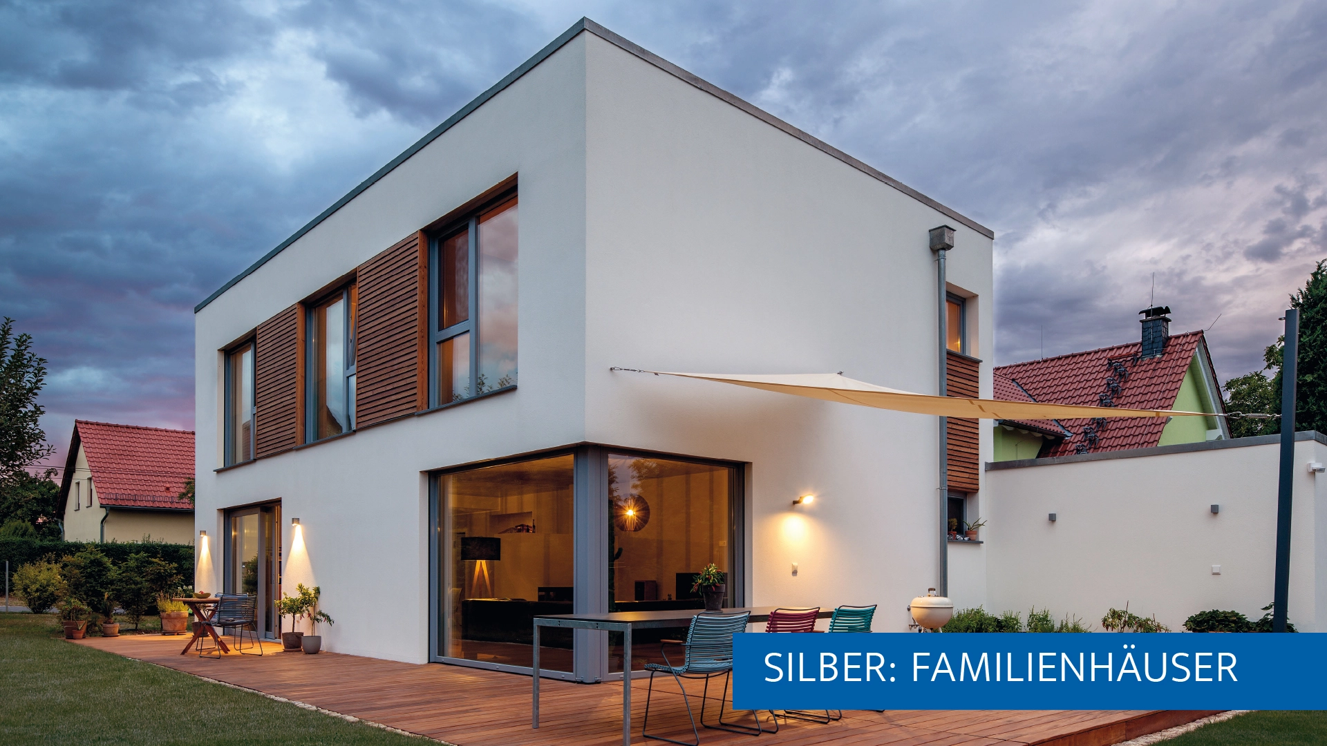Das schlüsselfertige Einfamilienhaus im kubistischen Bauhausstil überzeugte die Leser. (Foto: BAUMEISTER-HAUS)