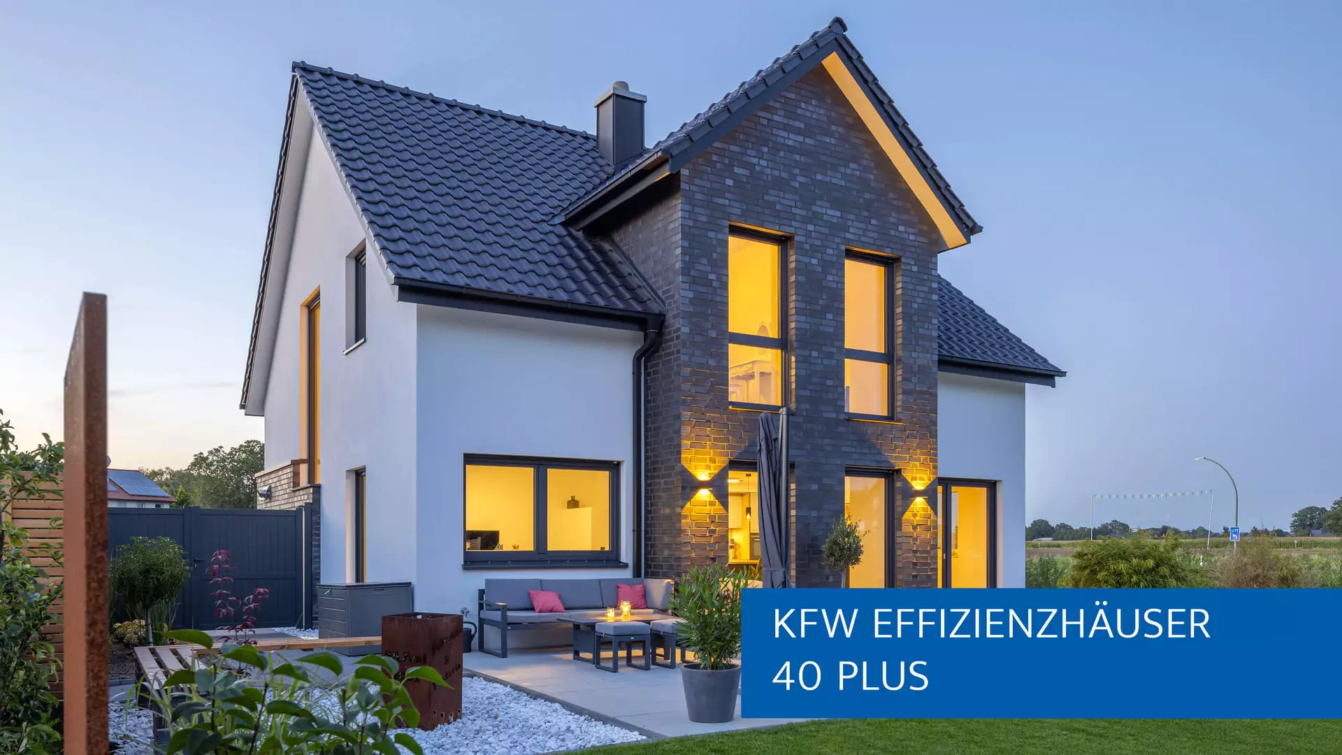 Kundenhaus Familie Schwarz von BAUMEISTER-HAUS ist in der Kategorie KfW-Effizienzhäuser 40plus bei den Hausbau Design Awards 2024 nominiert